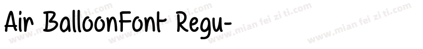 Air BalloonFont Regu字体转换